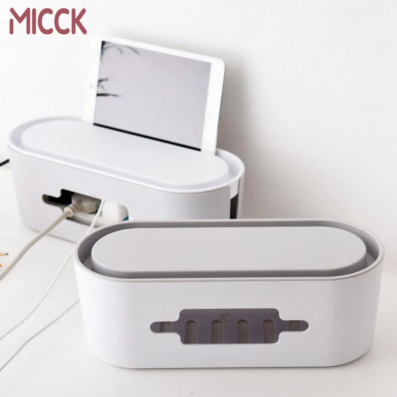 MICCK многоцелевой пластиковый коробка для хранения проводов соединительное