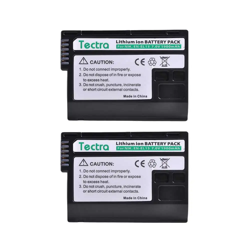 2 batteries 4Pcs EN-EL15 EN EL15 EL15 Battery+LCD USB Charger Type C Port for Nikon D600 D610 D800 D800E D810 D7000 D7100 D7200 - Цвет: 2 batteries