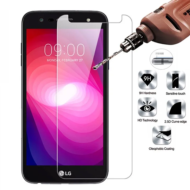 10 шт./лот 2.5D Закаленное стекло для LG X Power 2 9H Высокое качество Взрывозащищенная