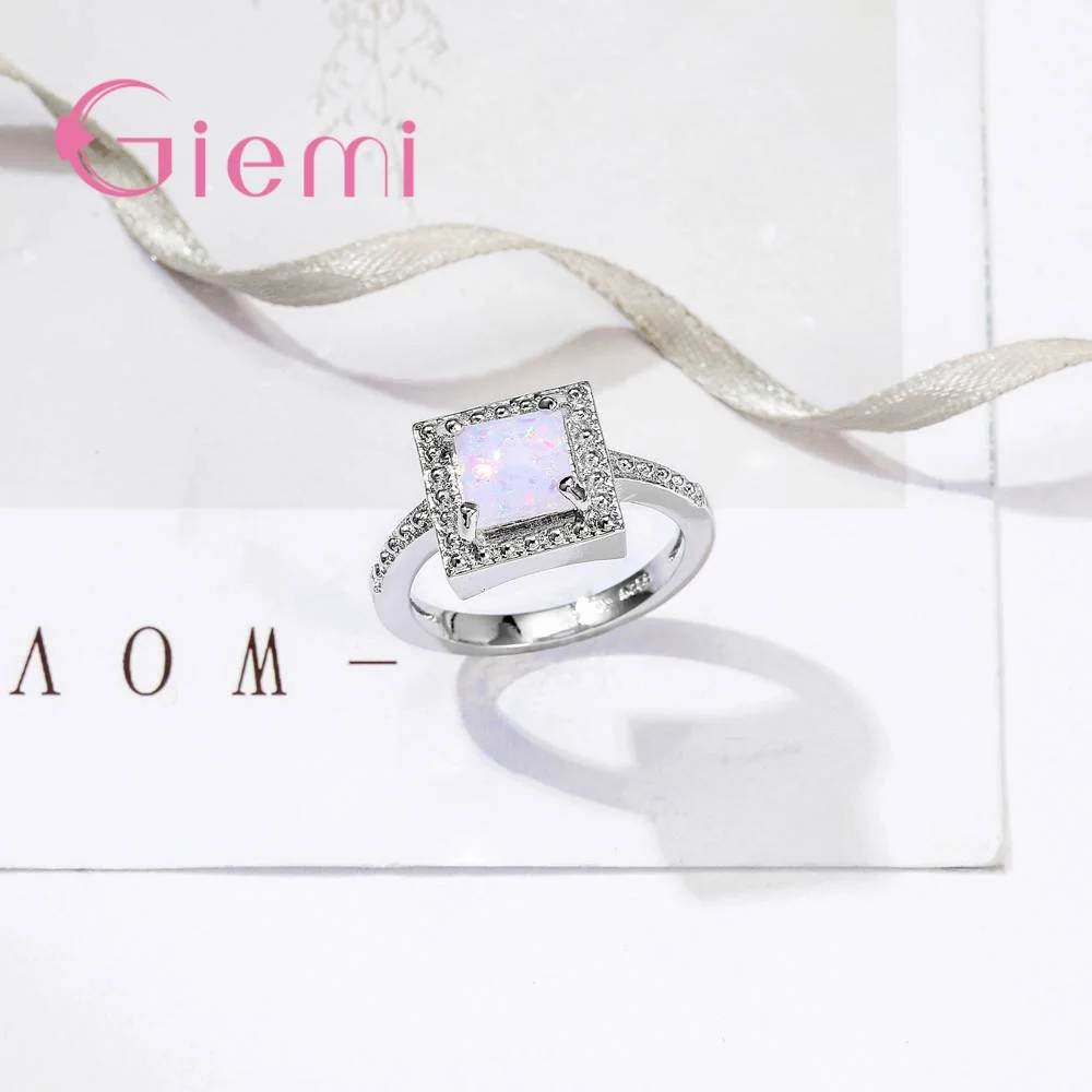 Классические свадебные украшения винтажные Квадратные Кольца из стерлингового