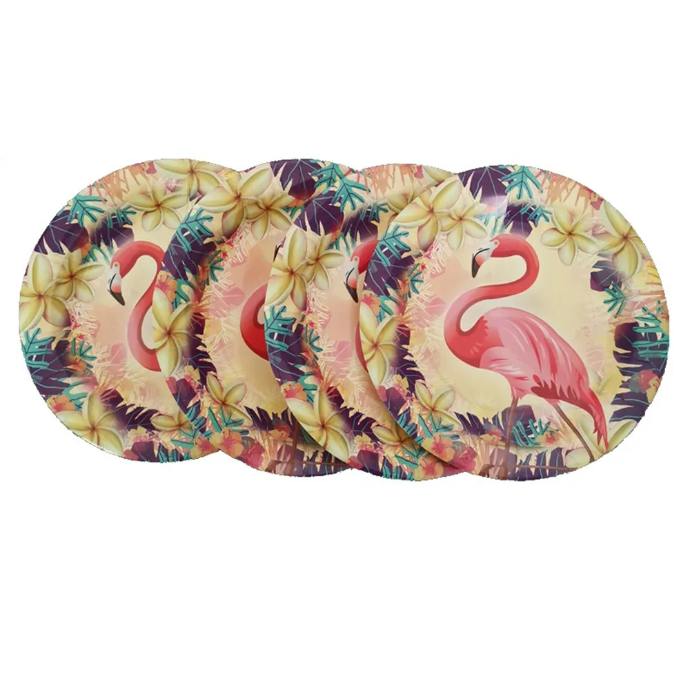 Украшения для вечеринки в гавайском стиле Фламинго тропические Пальмовые Листья