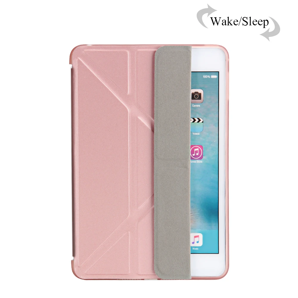 ТПУ Мягкий смарт-чехол для Ipad mini 4 5, Aiyopeen флип-подставка из искусственной кожи авто Пробуждение/спящий чехол для Ipad mini 1 2 3 Чехол