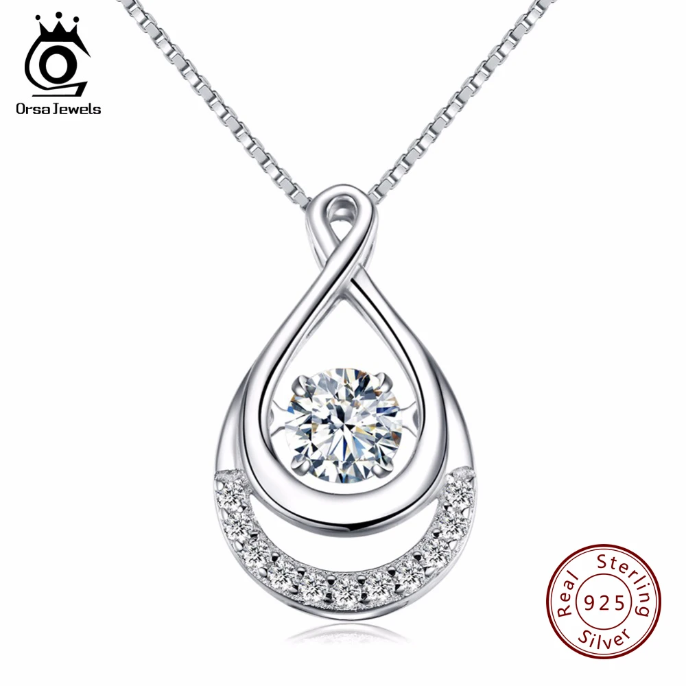 Ожерелье женское из серебра 925 пробы с подвижными кристаллами|women necklace|925 silverdouble