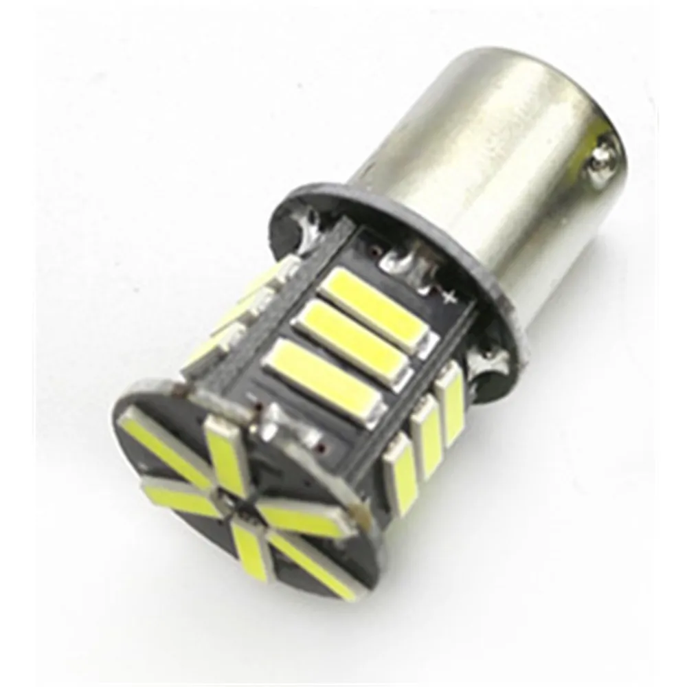2шт S25 авто 1156 светодиодный Ba15S P21W 7020 21 SMD 1141 поворотный сигнальный задний