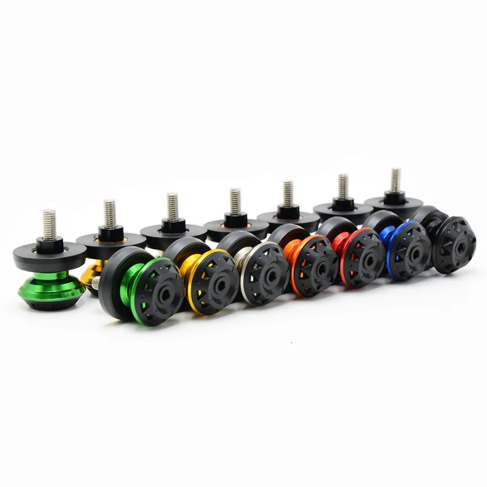 2 Pieces Universal 8mm Aluminum Swingarm Spools Sliders for Honda CBR 600 900 1000RR CBR600F For Kawasaki Suzuki GSR 650 750 | Автомобили