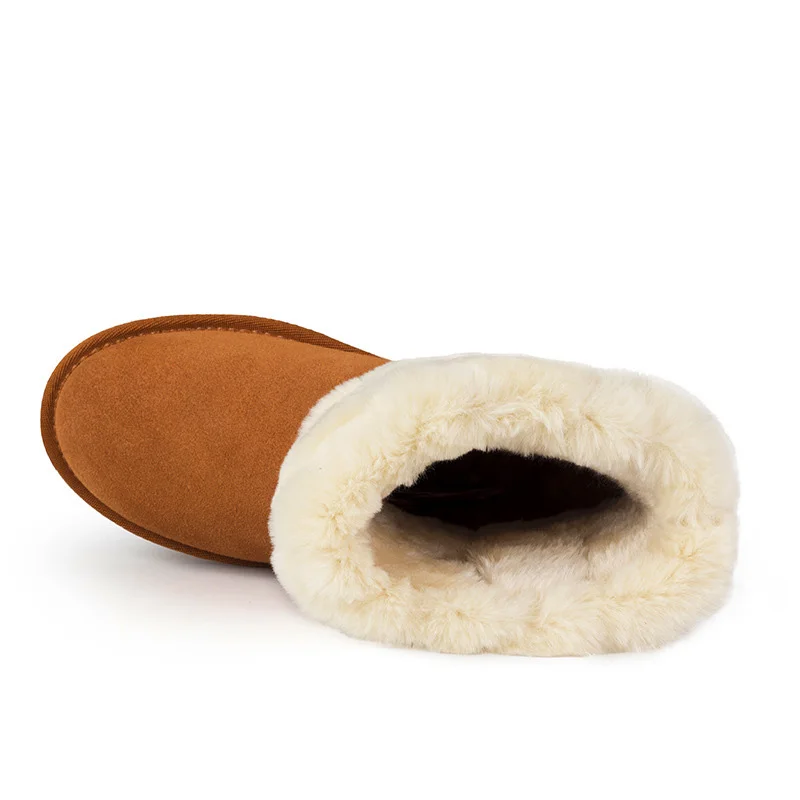 2015 новое поступление натуральной кожи снегоступы зимние ботинки овчины