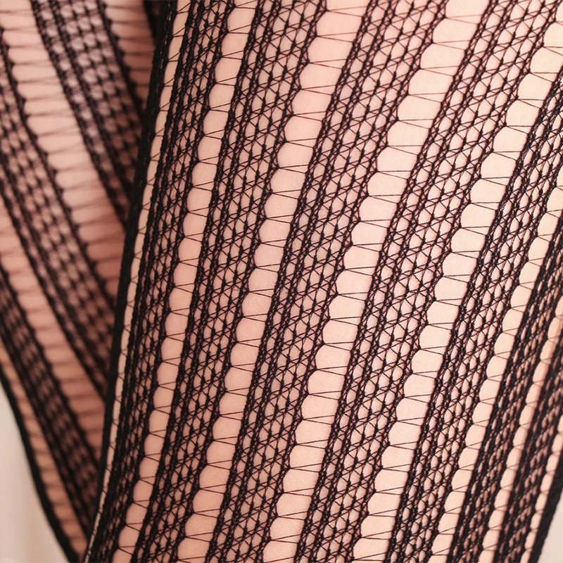 Женские кружевные мягкие колготки эластичные черные сетчатые чулки 920 новинка