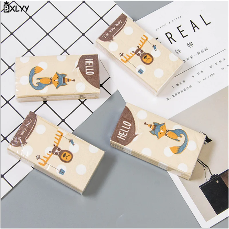 Random 30pc BXLYY по 3 предмета в комплекте с платок с принтом бумажные принадлежности для праздника DIY Декор для вечеринки в честь Дня Рождения одноразовая салфетка Декор Единорог вечерние. 7z - Цвет: Random 30pc