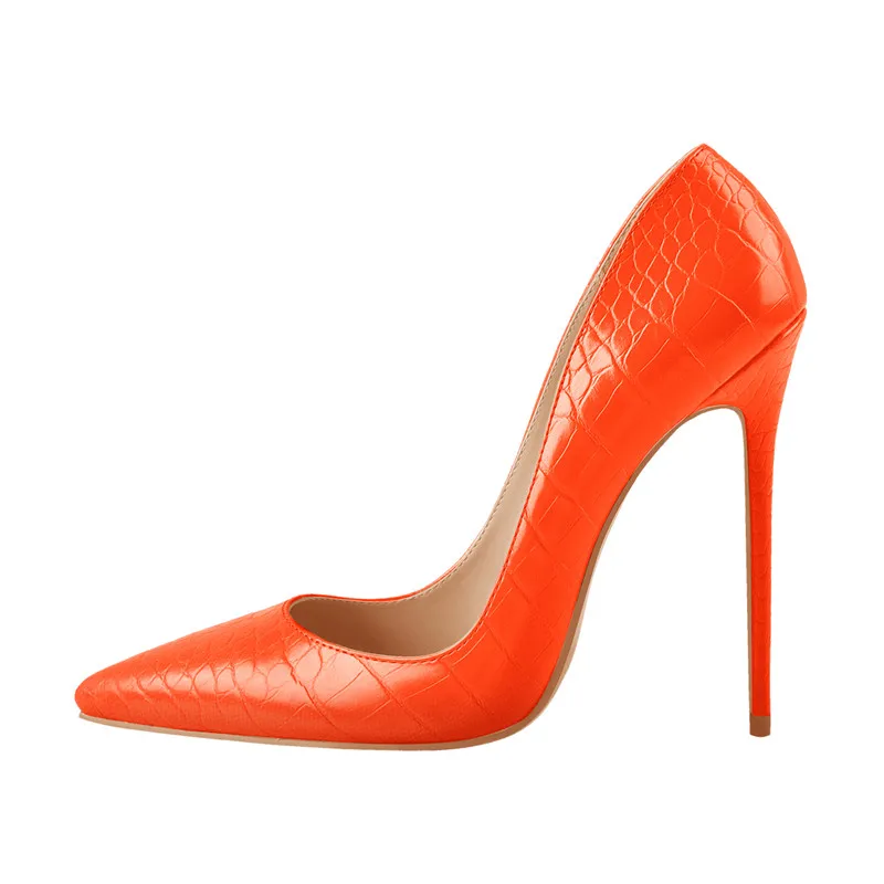 Onlymaker/женские туфли-лодочки на высоком каблуке 12 см с острым носком без застежки