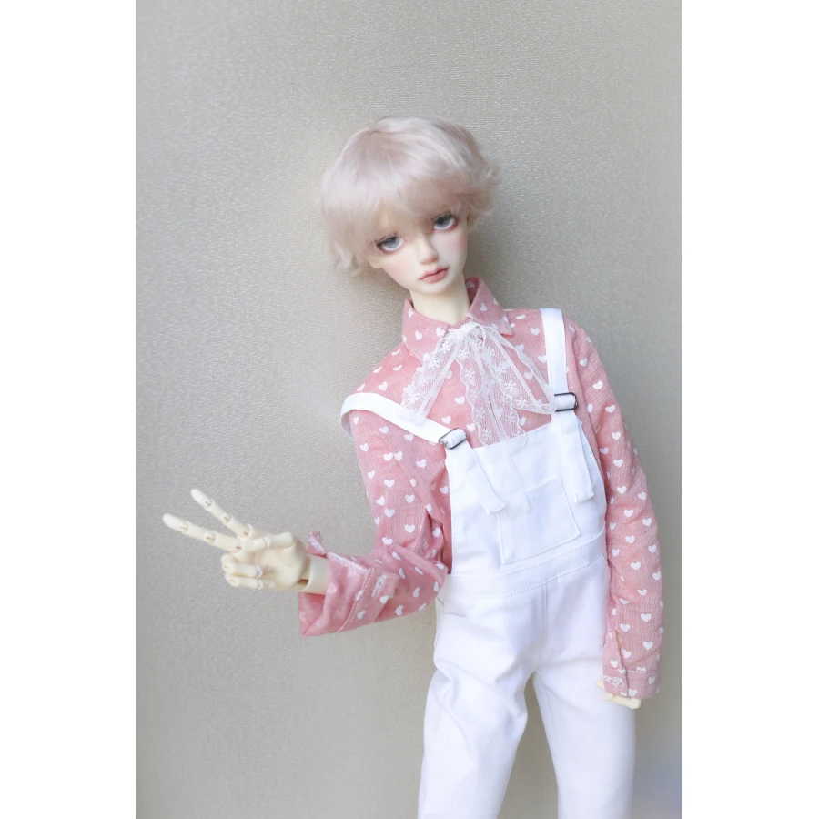 BJD брюки на подтяжках Gentalman наряды белый для 1/3 SD 60 см 24 &quot1/4 17&quot высокий MSD DK DZ AOD DD