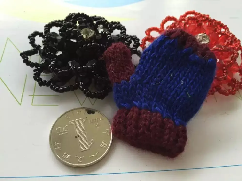 4 шт цветные мини вязаные перчатки DIY кукла декоративные принадлежности чехол для телефона сумка Одежда художественный материал ремесло Детская одежда аксессуары