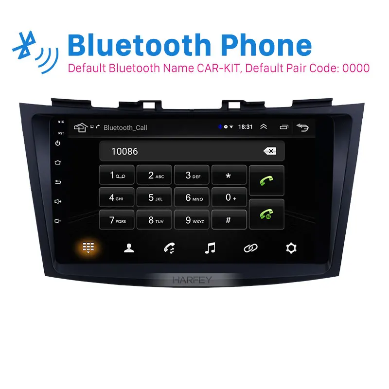 Harfey Android 8 1 авто радио для SUZUKI SWIFT 2011-2013 9 &quotGPS навигация аудио поддержка OBD2 DVR Bluetooth