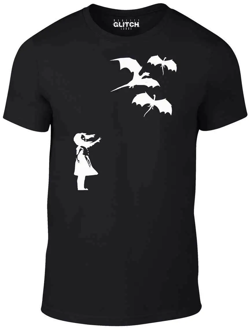 Девушка с драконом воздушные шары Футболка Khaleesi Игра престолов|Мужские футболки|