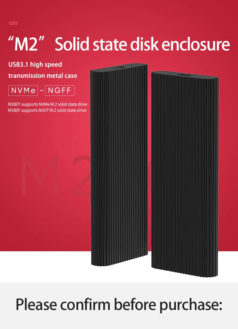 Blueendless M.2 портативный корпус жесткого диска ssd type c usb 3,1 высокоскоростной корпус жесткого диска черный алюминиевый hdd caddy