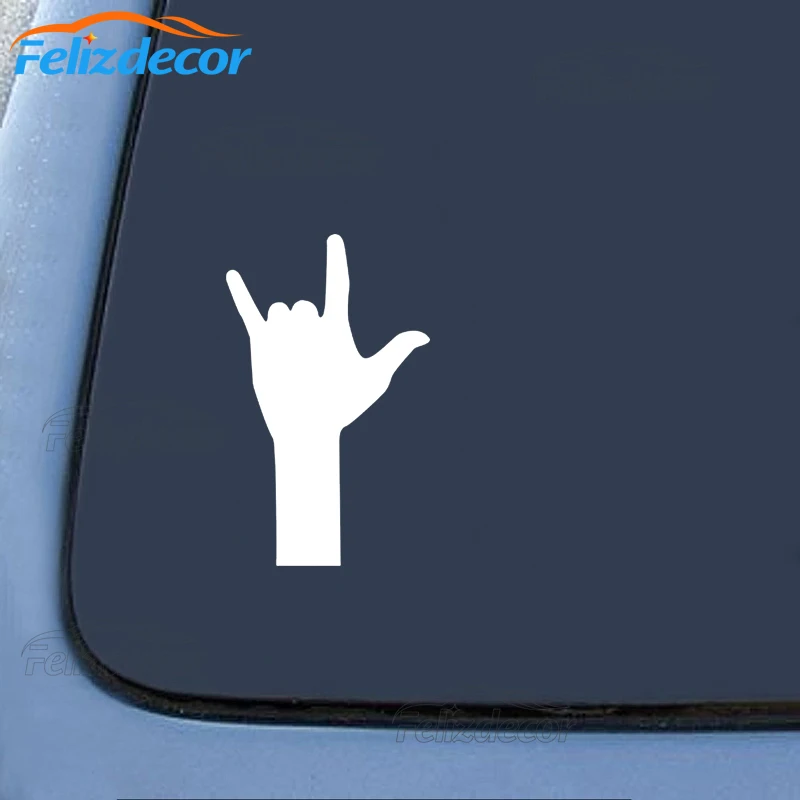 10*16 см ILY Love Hand Sign Language фигура виниловая наклейка на окно автомобиля Декор iPad