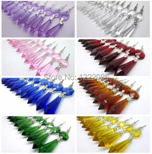 20 шт люстра стеклянные кристаллы Ламповые призмы части Висячие капли подвески 10