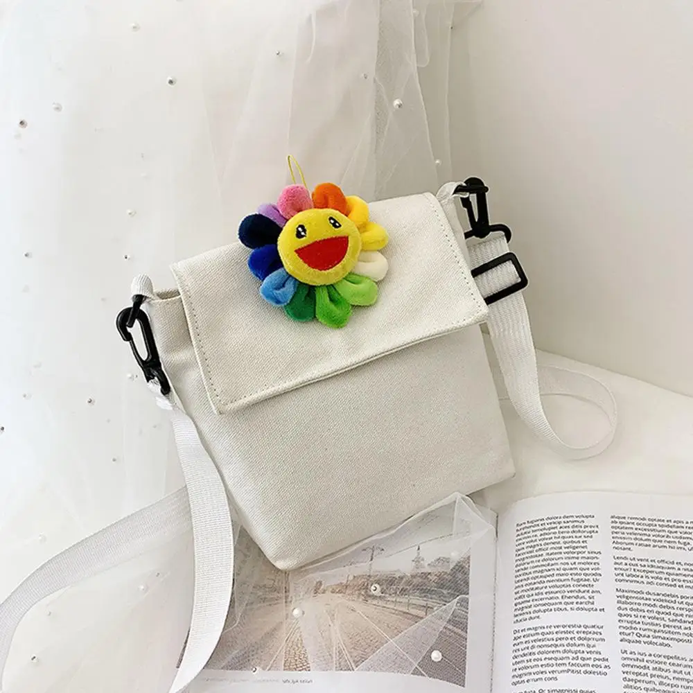 Женская Студенческая Холщовая сумка с цветами пандой подсолнухами Спортивная