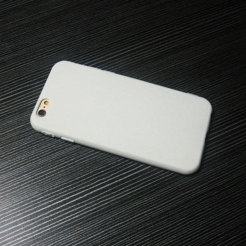 Белый матовый ТПУ мягкий чехол для iPhone6plus гибкий устойчивый к падению