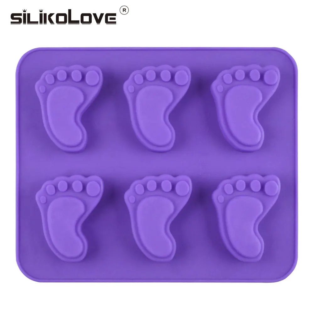 Silikolove 3D форма для ног, силиконовая форма для шоколада, формы для выпечки, инструменты для украшения выпечки, формы