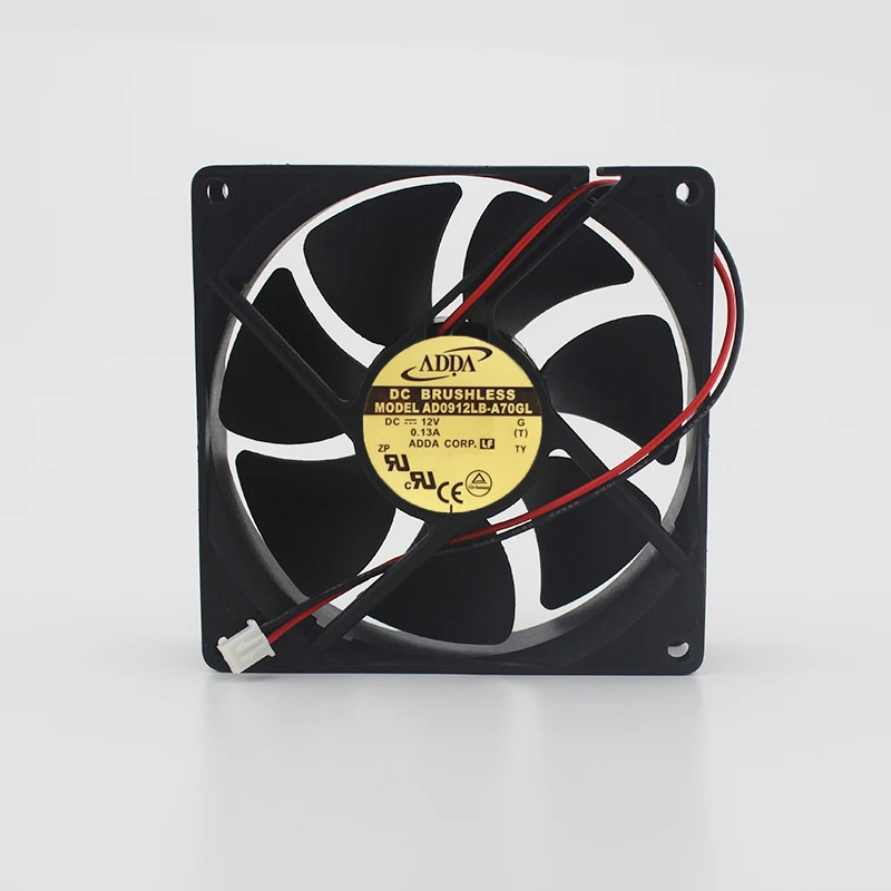 ADDA AD0912LB A70GL DC 12V 0.13A 9 см 90 мм 9225 бесшумный двойной шарикоподшипник вентилятора