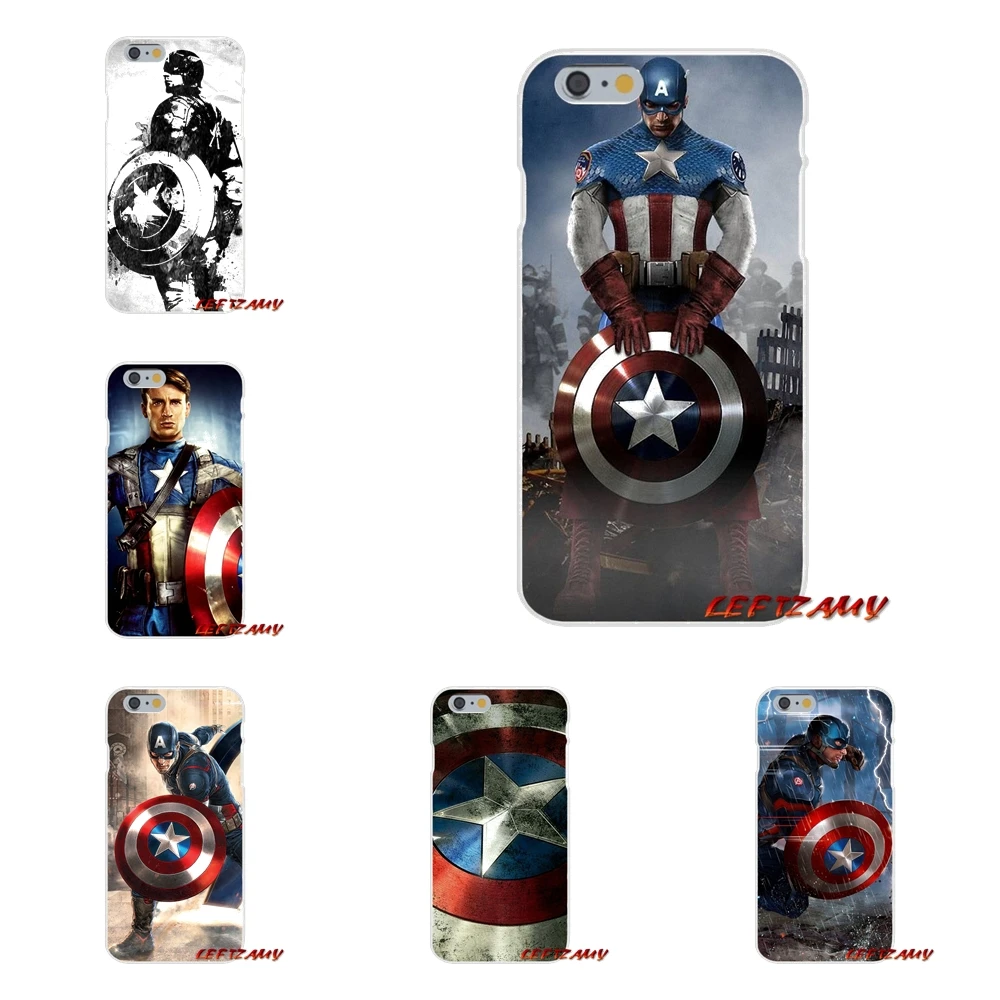 Для iPhone X XR XS MAX 4 4S 5 5S 5C SE 6 6S 7 8 Plus Аксессуары чехлы для телефонов Чехлы Chris Evans Captain
