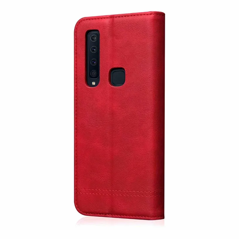 Чехол для samsung Galaxy A6 A8 плюс A7 A9 2018 класса люкс из искусственной кожи чехол-бумажник