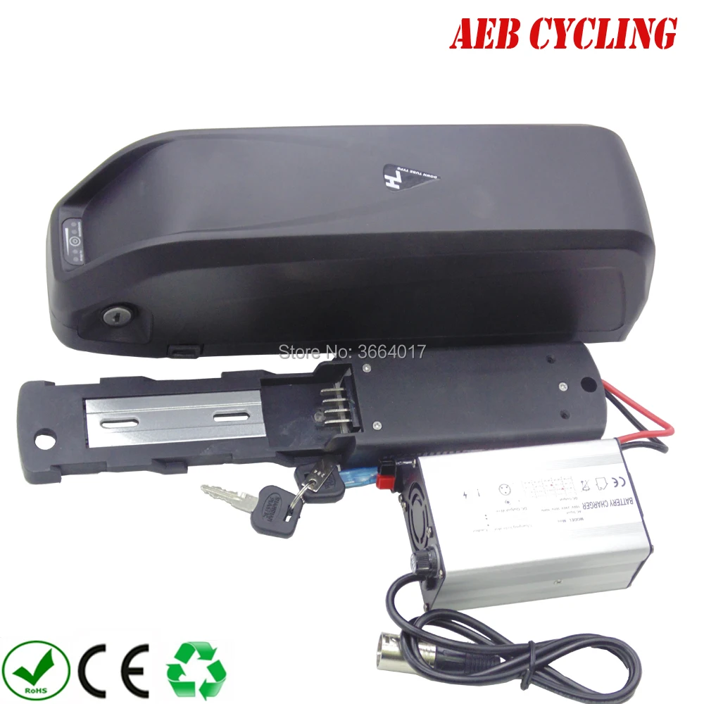 

On sales USB battery pack 36V 15Ah Ebike Li-ion Hailong down tube battery for fat tire bike city bike with charger