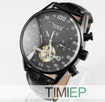 2013 All Black CASE Classic Charm Mens Leather Automatic Mechanical Date Day Men's Watch|watch water|date of record definitionwatches bristol |