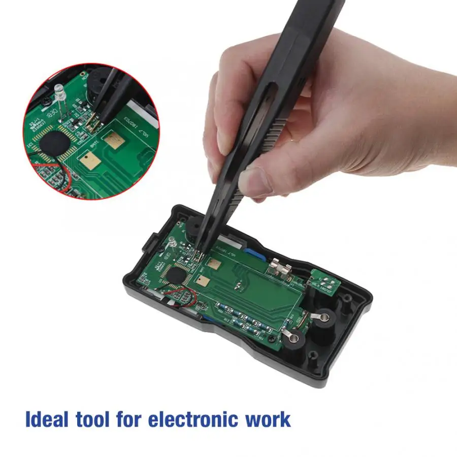 SMD чип SMT Тесты зажим зонда Цифровой мультиметр Пинцет электрические для PCB