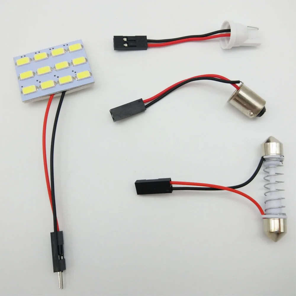 4X Супер белый 5630 5730 12 SMD Светодиодная панель купольная лампа автомобильная