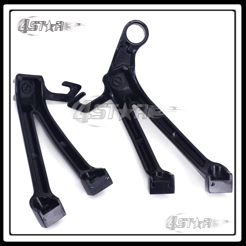 Сплав Черный сзади пассажирских подножки педали и штатив кронштейны крепление