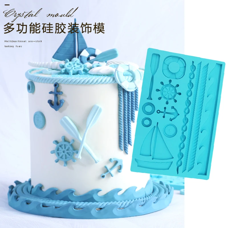 

Ocean Paddle Sail Anchor Silicone Mold Fondant Mould Cake Decorating Tools Chocolate, Gumpaste Mold, Sugarcraft, Kitchenware