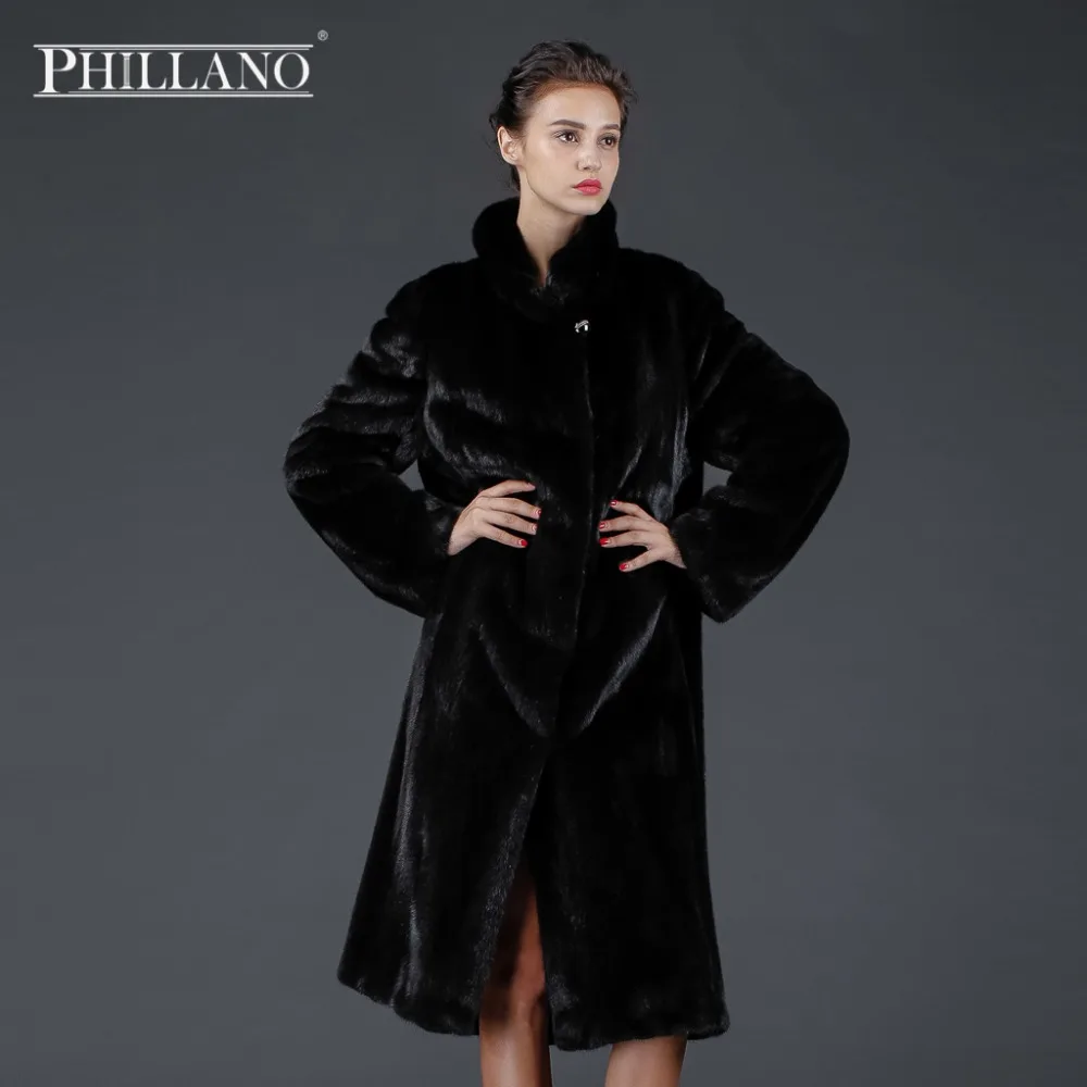 Продажа PHILLANO 2016 Зима Шубы Из Натурального Меха Норки Скандинавия Дания Зимнее
