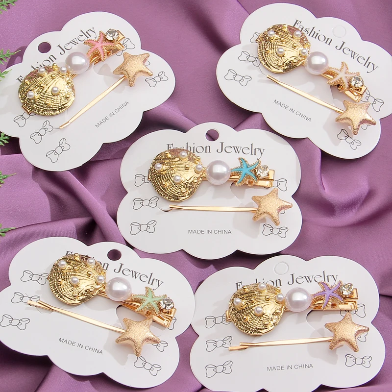 Женская заколка для волос с жемчужинами пряжка и цветами ручной работы