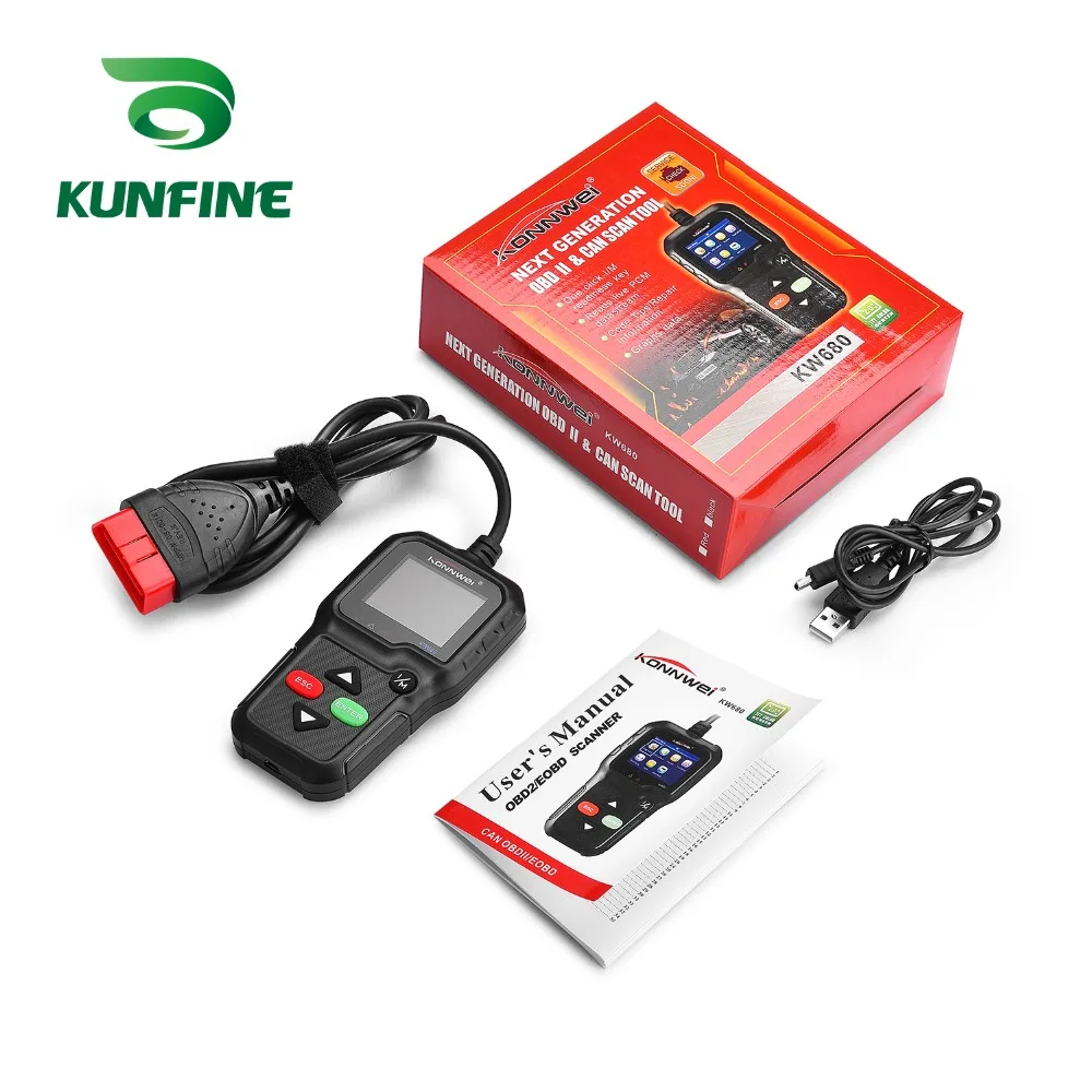 Автомобильный диагностический сканер KW680 полнофункциональный OBD2 Автосканер