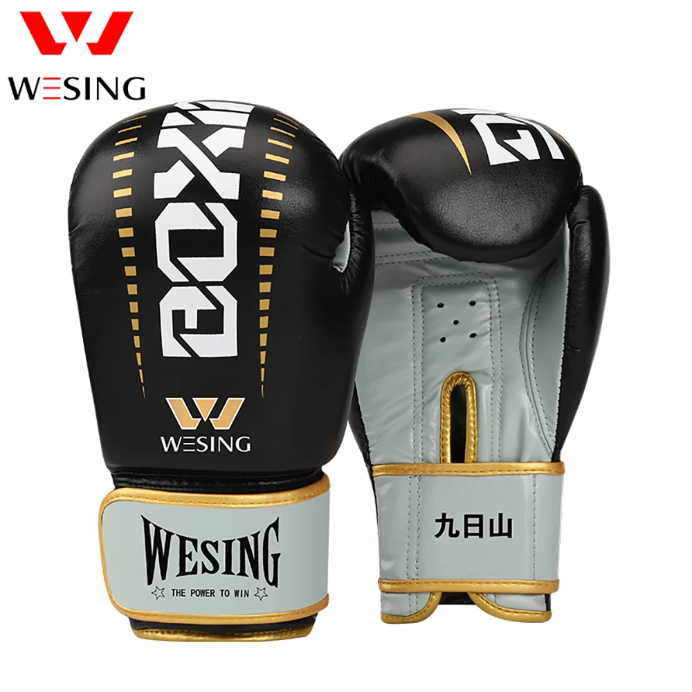 

Boxing Gloves PU Leather Muay Thai Guantes De Boxeo Free Fight MMA Sandbag Training Glove Men Women Kids 4 Color