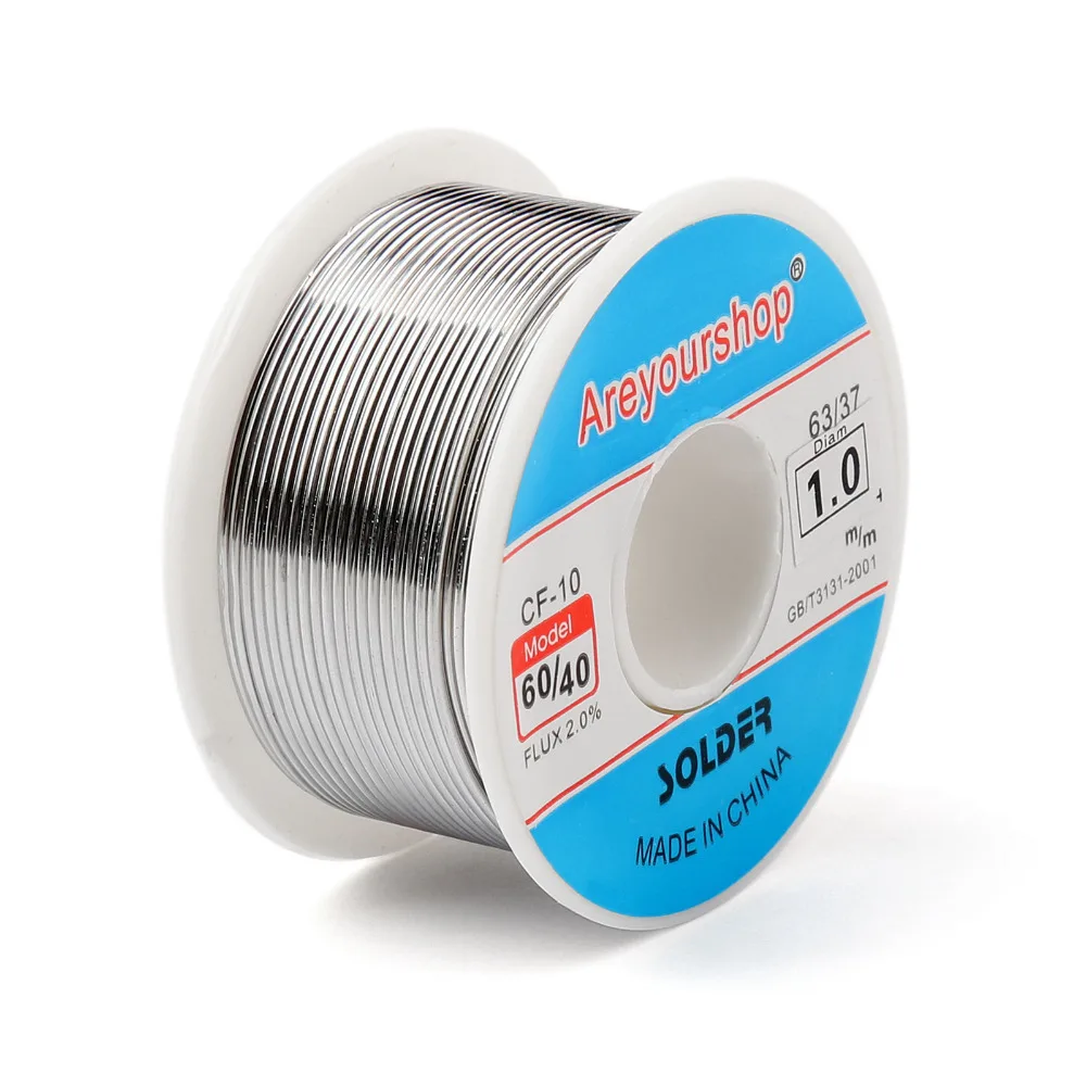 Areyourshop 0 5 мм 1 100 г 60/40 оловянный свинцовый паяльный провод флюс 2.0% Оптовая Продажа