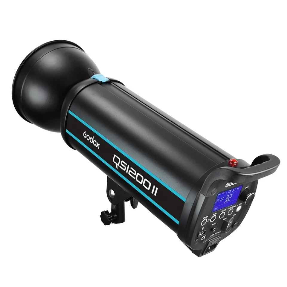 Профессиональный студийный стробоскоп Godox QS1200II 1200Ws GN110 со встроенным