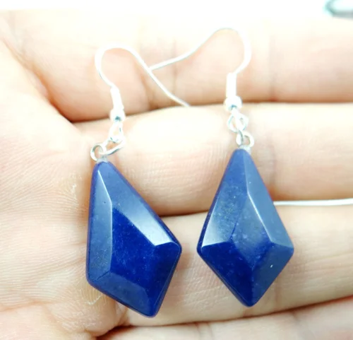 Natural stone Turquoises Quartz Crystal Opal tiger eye water drop earring pendant for diy Jewelry making Accessories | Украшения и