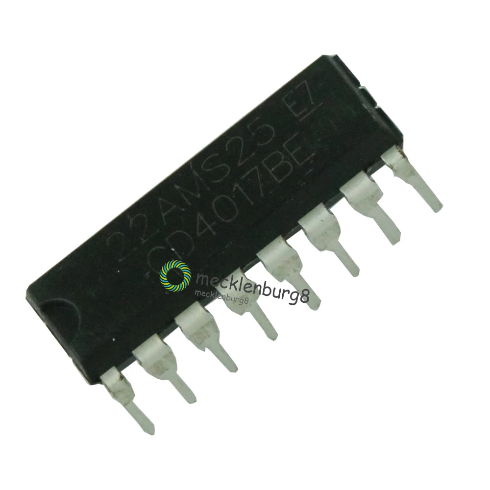 Оригинальный 50 шт./лот CD4017BE DIP-16 CD4017 счетчик делитель десятичный IC чип |