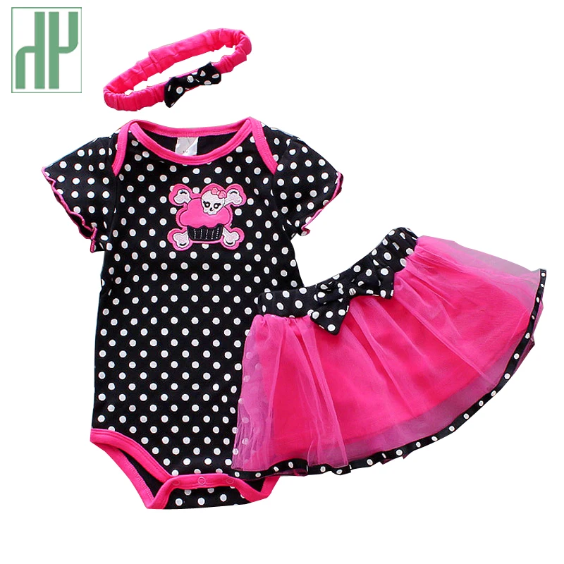 HH/Одежда для маленьких девочек летняя одежда новорожденных комплект из 3