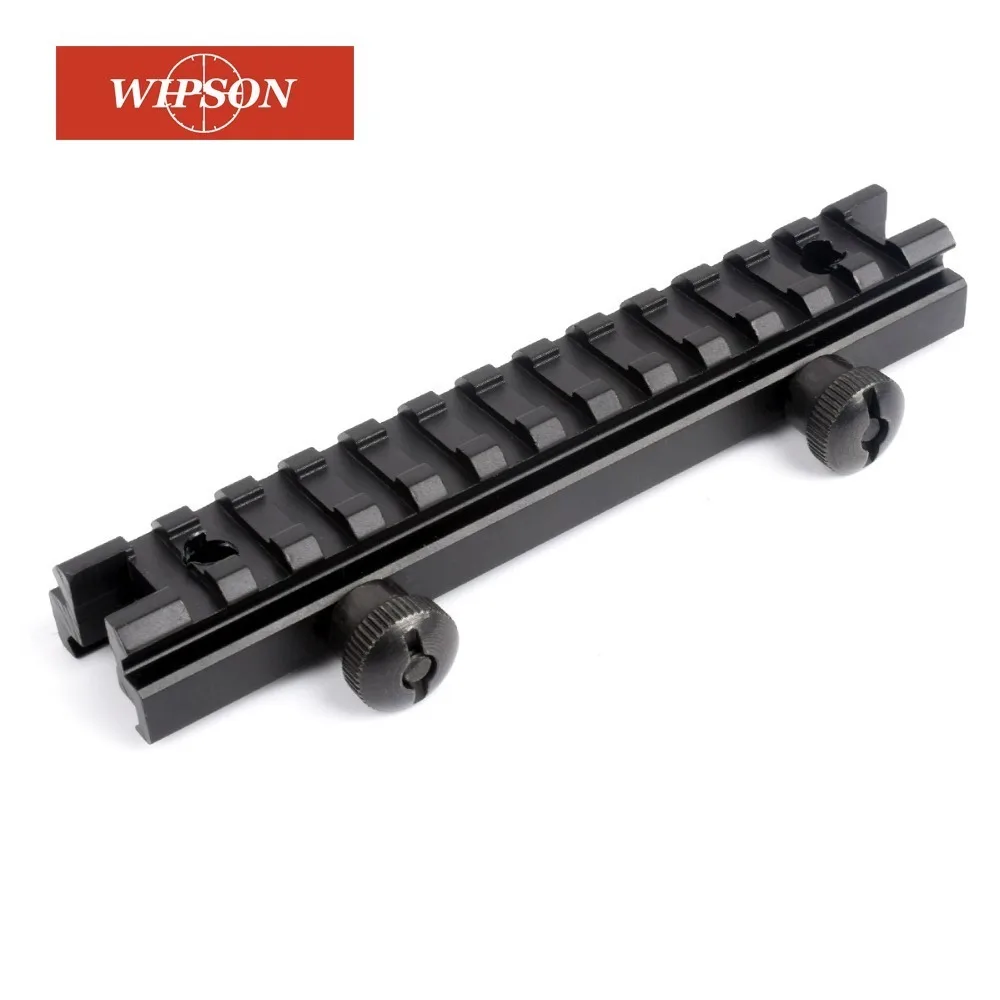 WIPSON AR Riser Mount Weaver Picatinny High Profile See Thru 20 мм с 13 слотами Rail Gun Airsoft Huntin|riser mount|weaver picatinnyweaver