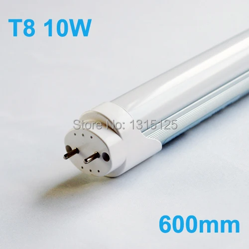 Супер яркость 2 фута T8 Светодиодная трубка 600 мм 10 Вт SMD2835 светодиодные лампы