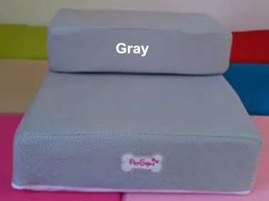 Gray Размеры S, L Pet лестницы для товары собак шаг постельные матрасы розовый зеленый желтый Малый Средний животных рампы Чихуахуа Йоркшир Прямая - Цвет: Gray