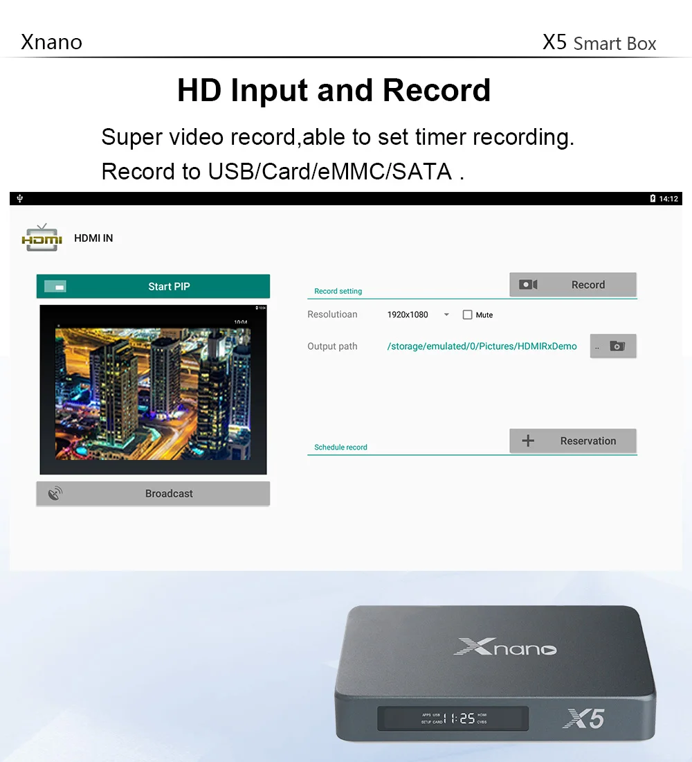 5 шт./лот dhl Бесплатная Xnano X5 Android 6 0 ТВ приставка Realtek RTD1295 четырехъядерный ARM Cortex A53 64