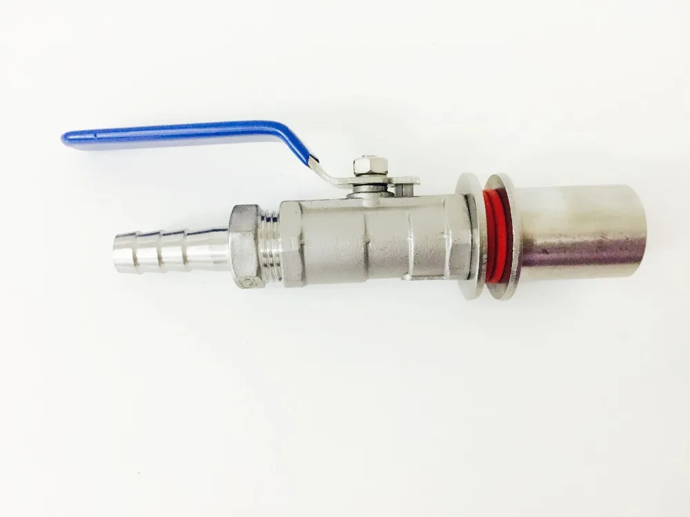 1/2 &quot304 нержавеющая сталь бесшовный компактный шаровой кран &amp Барб Homebrew пивной