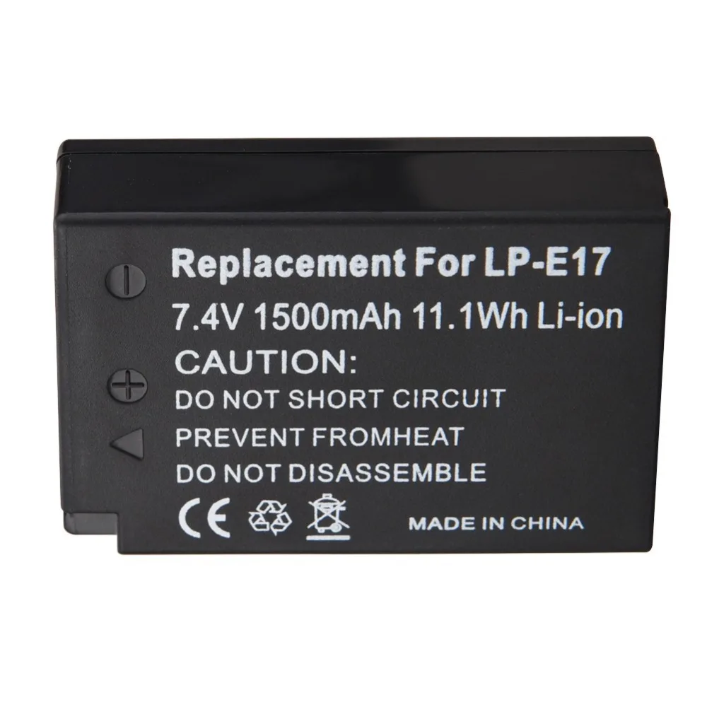 1500 мАч LP-E17 LPE17 LP E17 Перезаряжаемые Камера Аккумуляторы для Canon EOS M3 M5 750D 760D T6i T6s 8000D