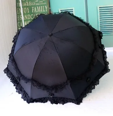 D MRIDEA Retro Sunny and Rainy Umbrella Lace Vintage Umbrella Rain Women Travel Business Wife Girlfriend Gift - Цвет: D