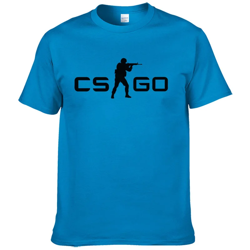 CS GO Gamers/Мужская и женская футболка новая летняя csgo для мужчин 100% хлопок высокое