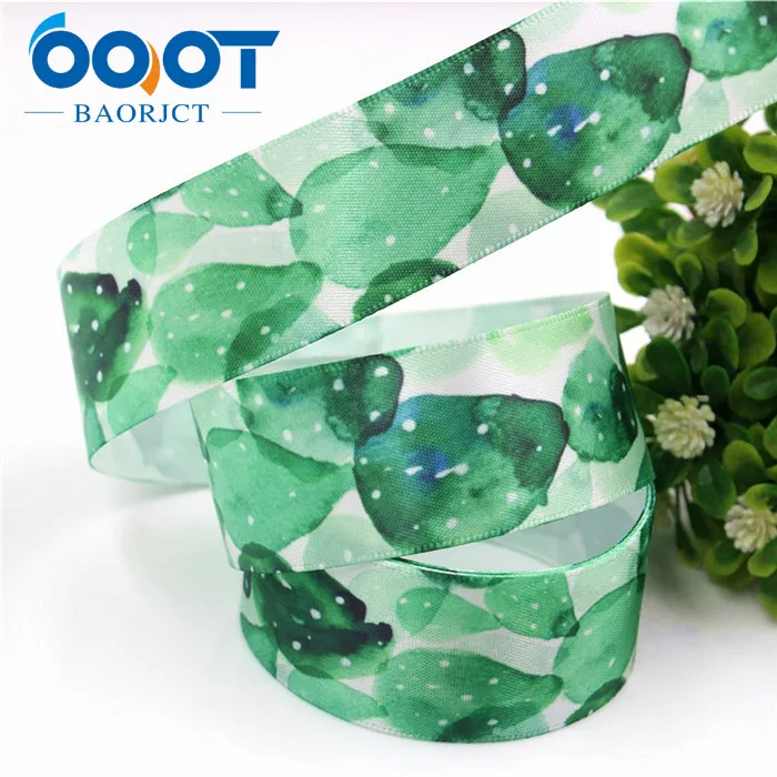 2 OOOT BAORJCT 179231, фрукты мультфильм атласные ленты, 25 мм, 10 ярдов лента для шитья, DIY головной убор аксессуары ручной работы материал - Цвет: 2